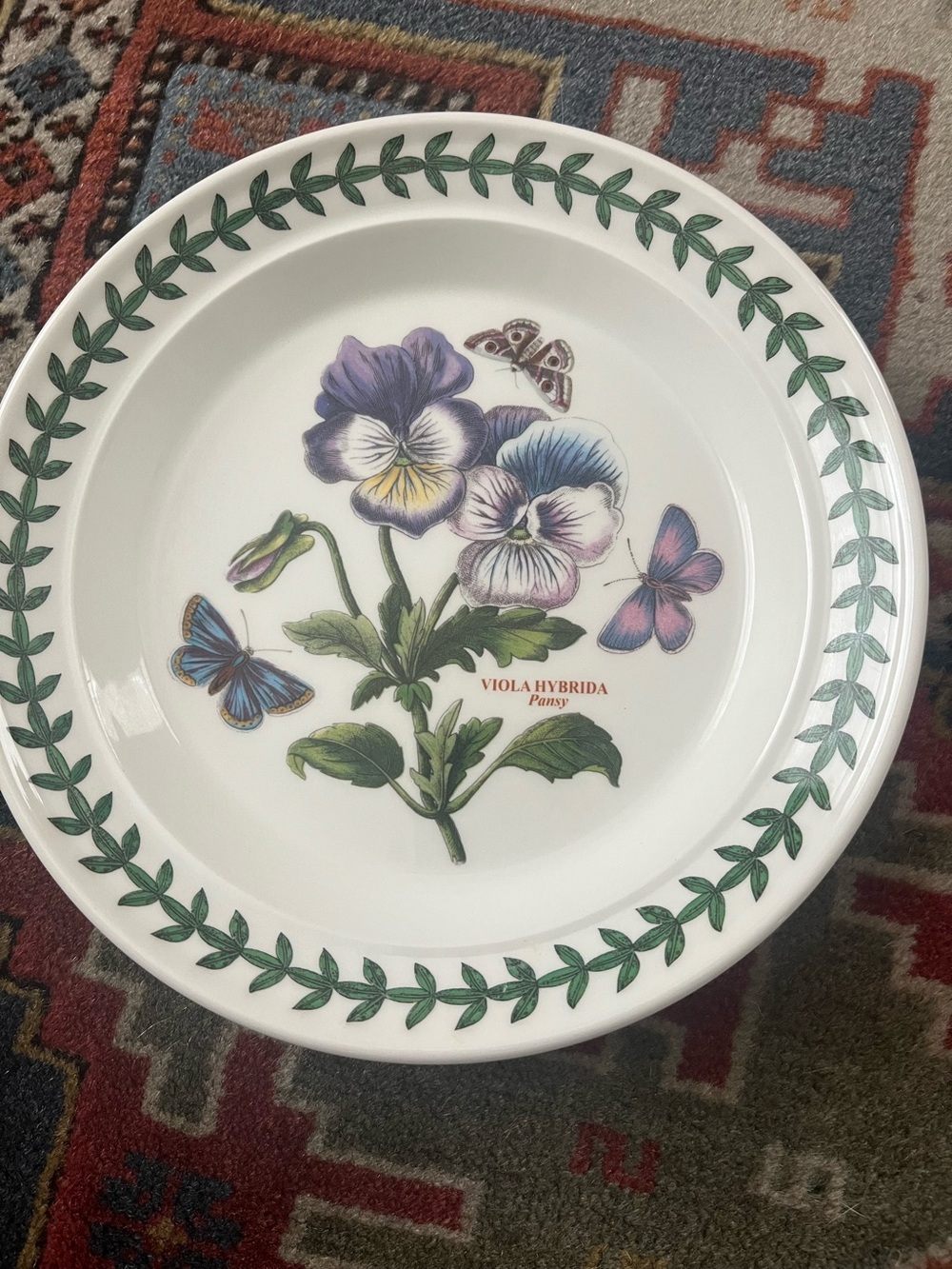 Portmeirion Botanic Garden Viola Hybrida Pansy bread side dessert plate